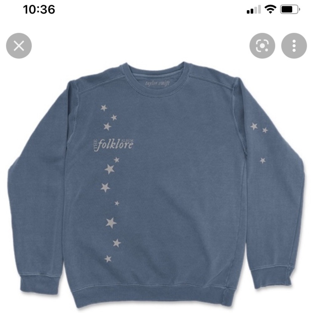 Taylor Swift Folklore Stars Crewneck